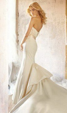 свадебное платье русалка 