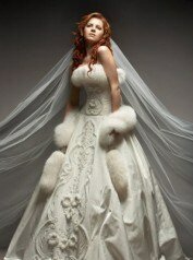 зимние свадебные платья