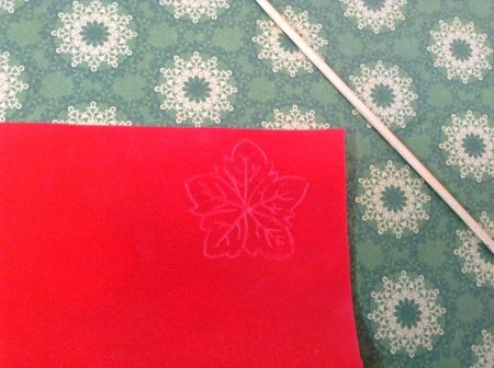 Бумага для рождественского цветка